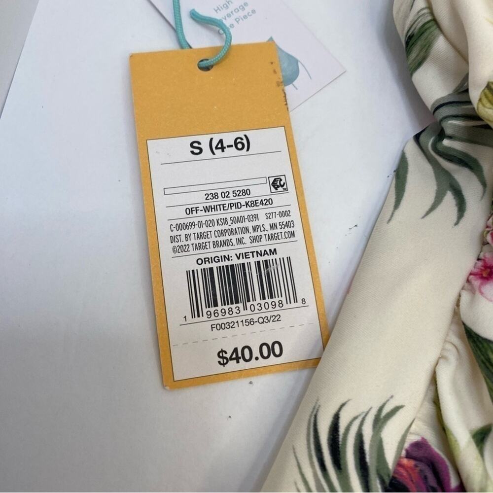 Kona Sol One piece floral bathing suit NWT Size 4/6 - Picture 5 of 5